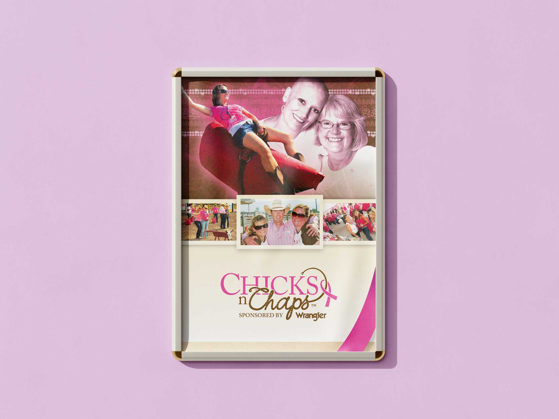 Chicks N Chaps Poster Design