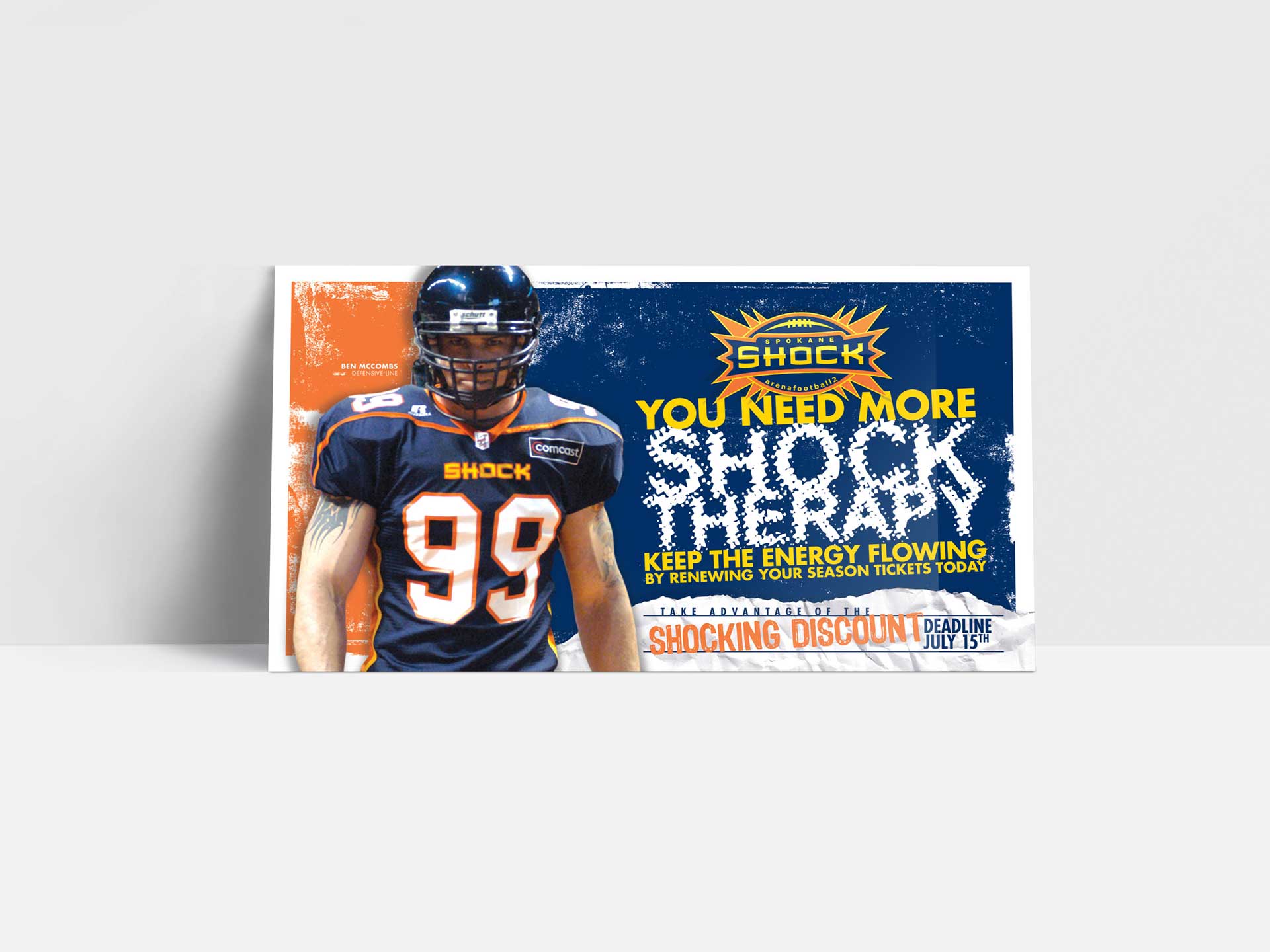 Spokane Shock Arena Football Direct Mail