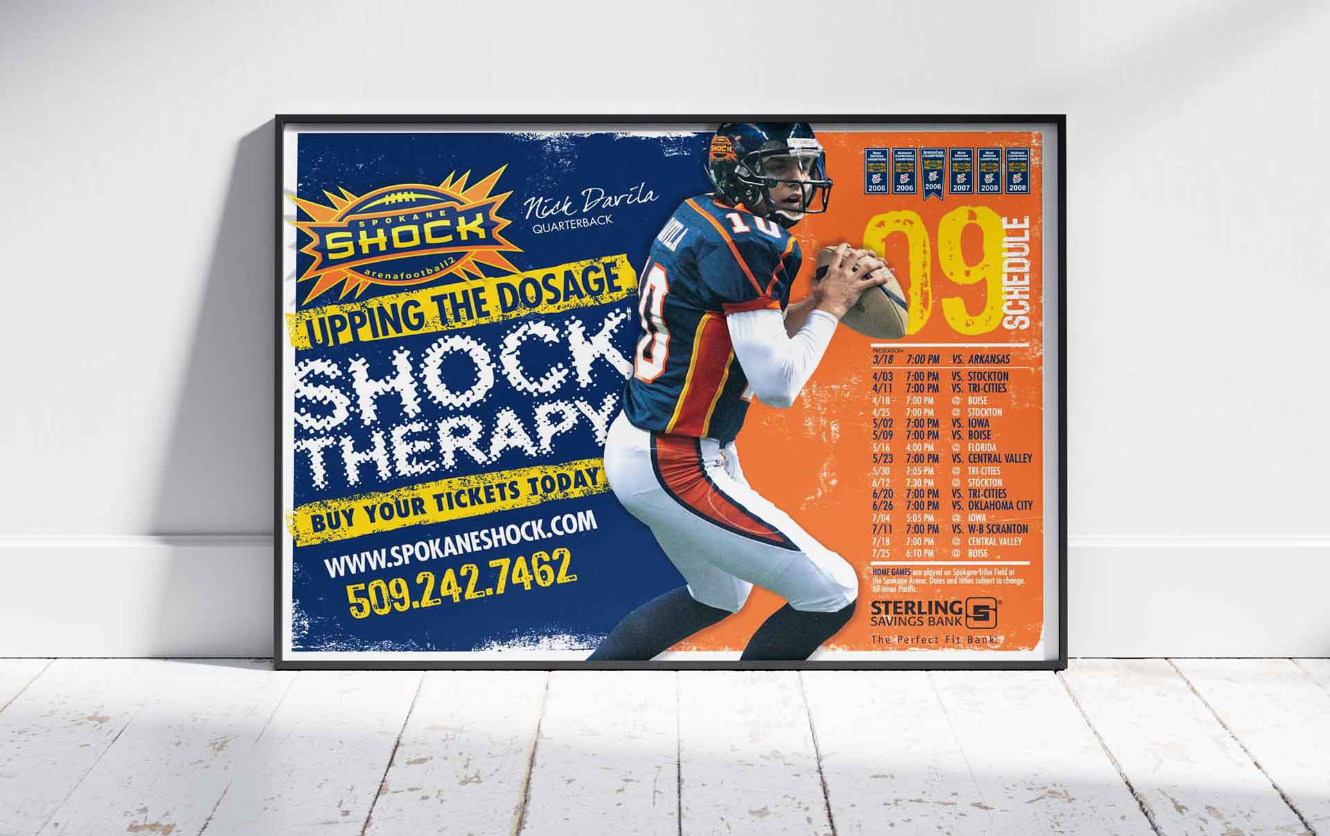 Spokane Shock Arena Football Poster