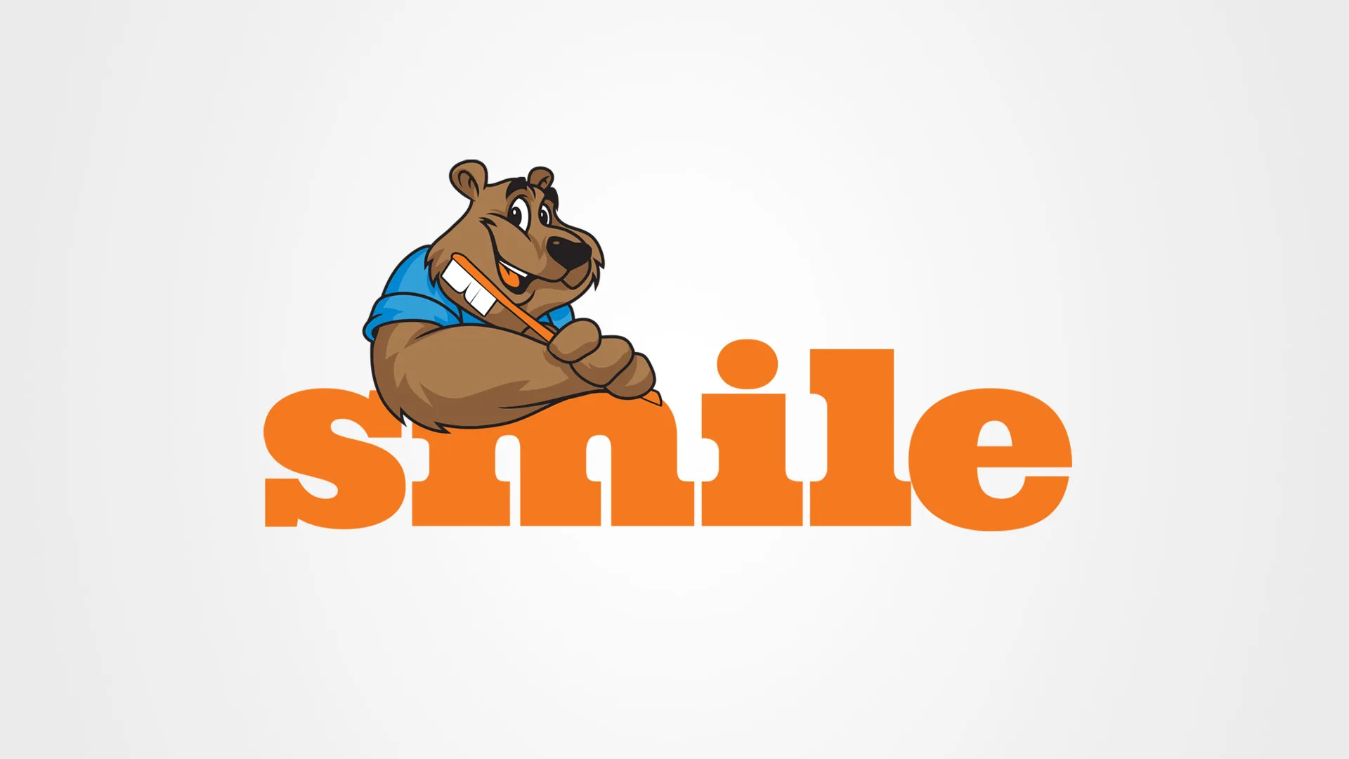 Childrens Dentistry of the Rockies Missoula Montana Logo Design Bear Smile